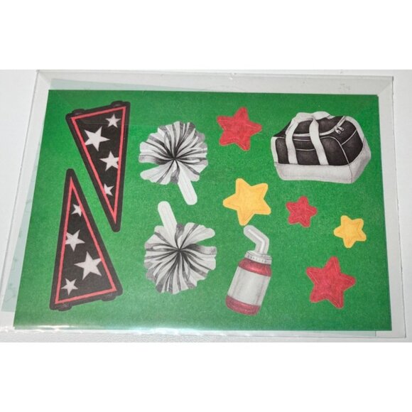 Other - Cheerleading Scrapbook Stickers Creative Memories Sports Fan Pom Poms